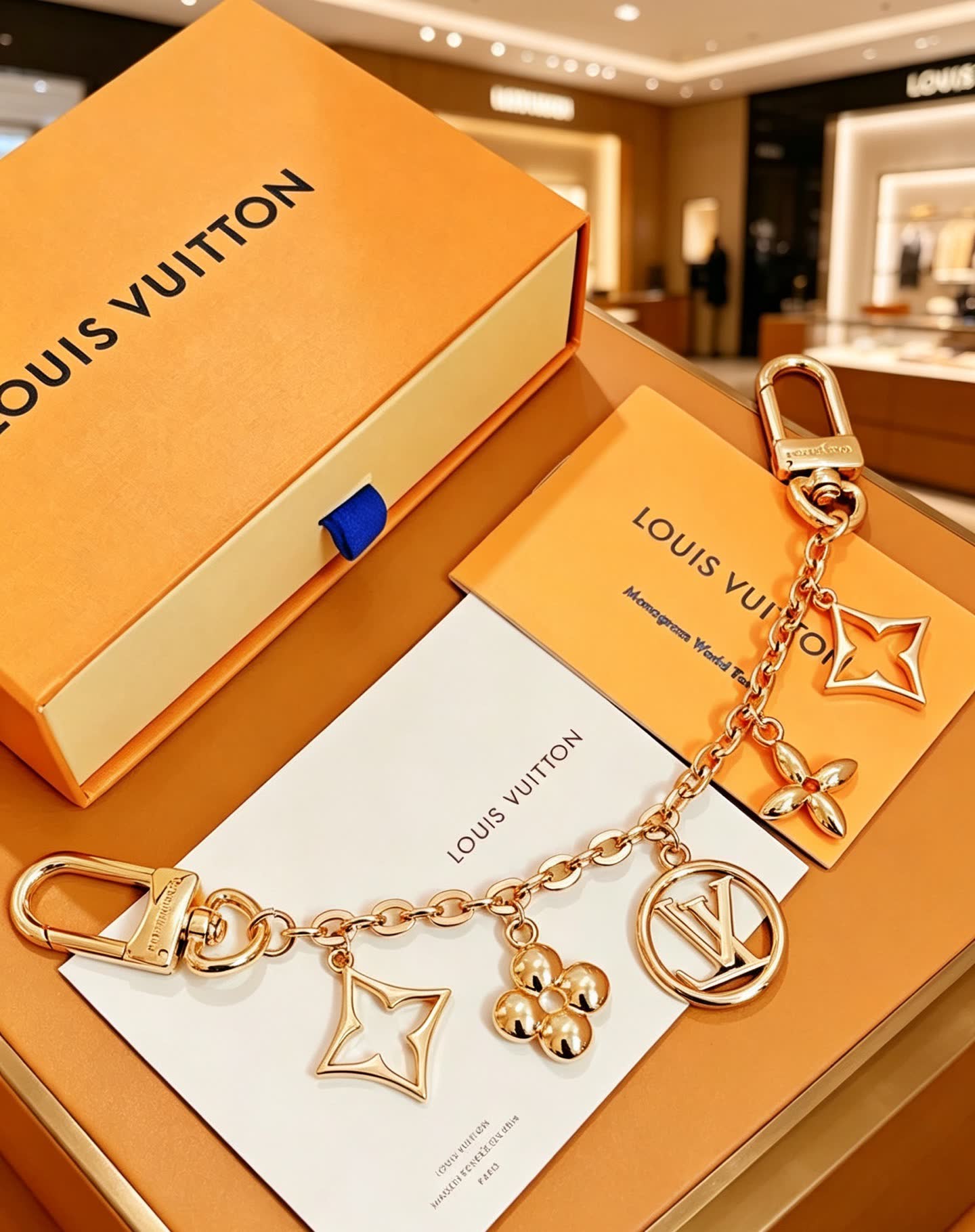 Louis Vuitton Gold Tone Charm Bracelet Louis Vuitton Gold Tone Charm Bracelet